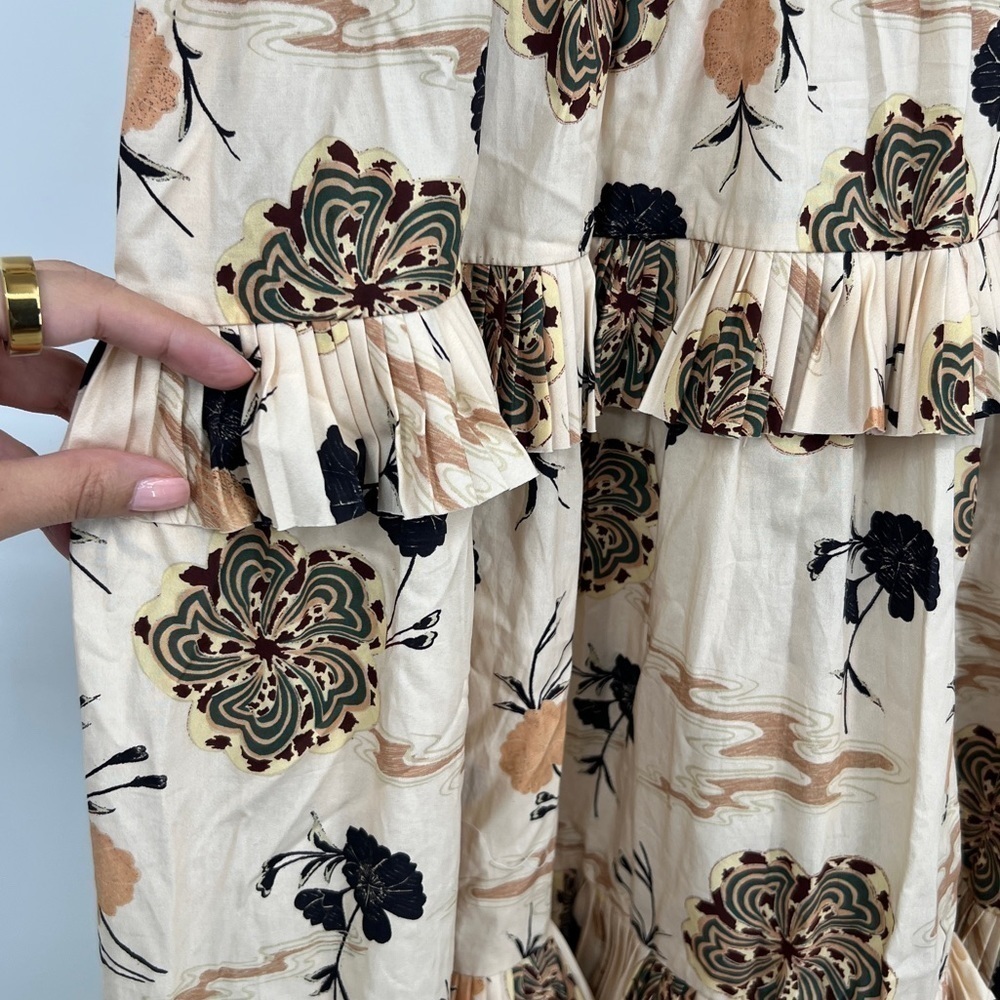 Ulla Johnson Lune Cotton Midi Dress Size 8 LIKE NEW DAISY FLORAL PRINT SPRING - Picture 7 of 9